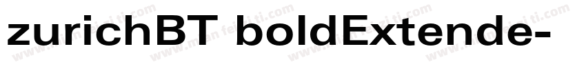 zurichBT boldExtende字体转换